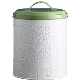 Контейнер для пищевых отходов In The Forest белый-зеленый, Mason Cash