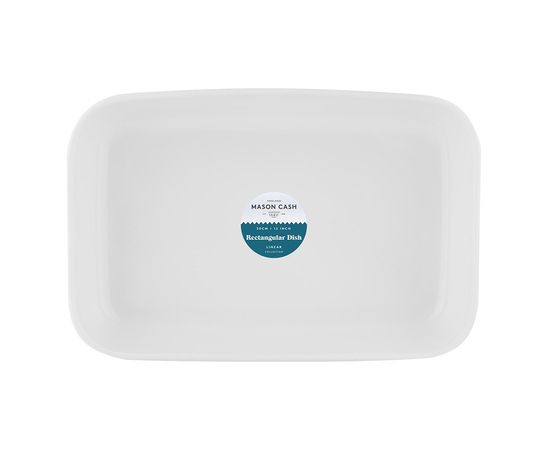 Блюдо для запекания Linear прямоугольное 30х20 см белое, Mason Cash, изображение 3