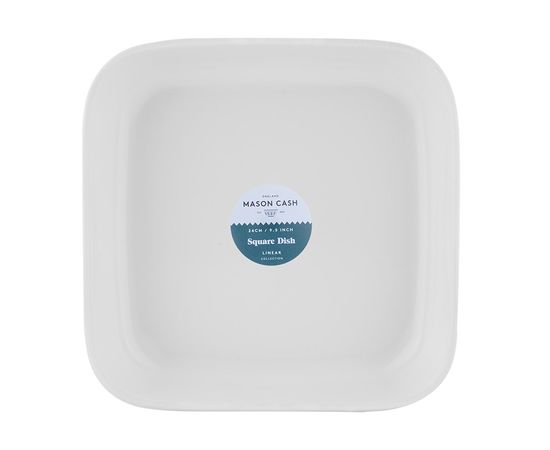 Блюдо для запекания Linear квадратное 24 см белое, Mason Cash, изображение 2