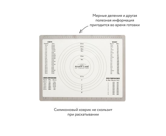 Коврик для приготовления еды с подсказками Innovative Kitchen, Mason Cash, изображение 4