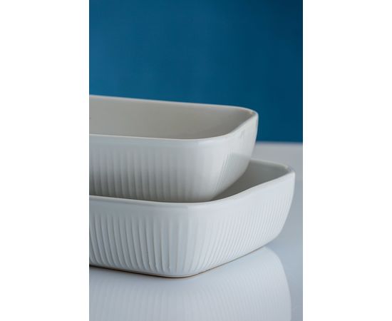 Блюдо для запекания Linear прямоугольное 24х16 см белое, Mason Cash, изображение 2