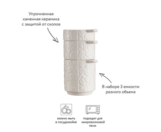 Набор мерных чаш In the Forest 3 шт., Mason Cash, изображение 2