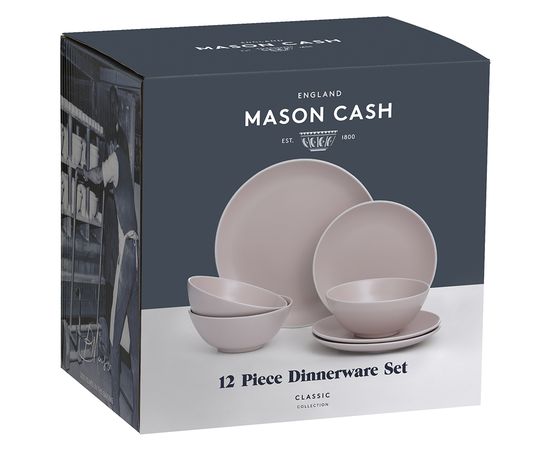 Набор обеденной посуды Classic 12 предметов розовый, Mason Cash, изображение 2