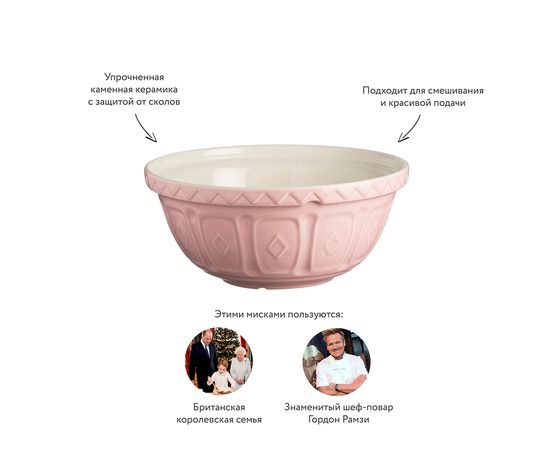 Миска универсальная Colour Mix 29 см пудрово-розовая, Mason Cash, изображение 5