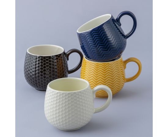 Чашка Embossed 350 мл горчичная, Mason Cash, изображение 4