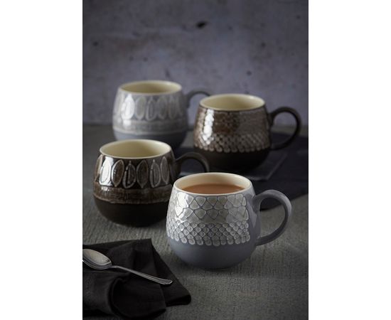 Чашка Impressions Leaf 350 мл серая, Mason Cash, изображение 3