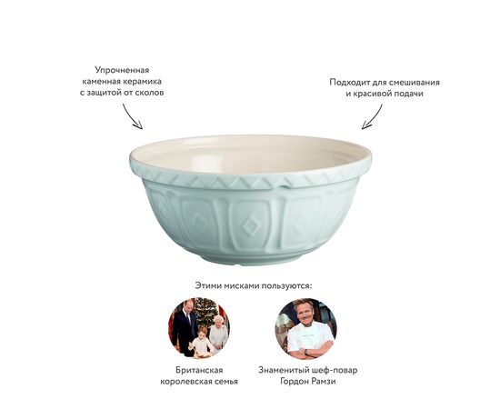 Миска универсальная Colour Mix 29 см светло-голубая, Mason Cash, изображение 4