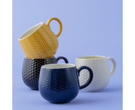 Чашка Embossed 350 мл горчичная, Mason Cash, изображение 3